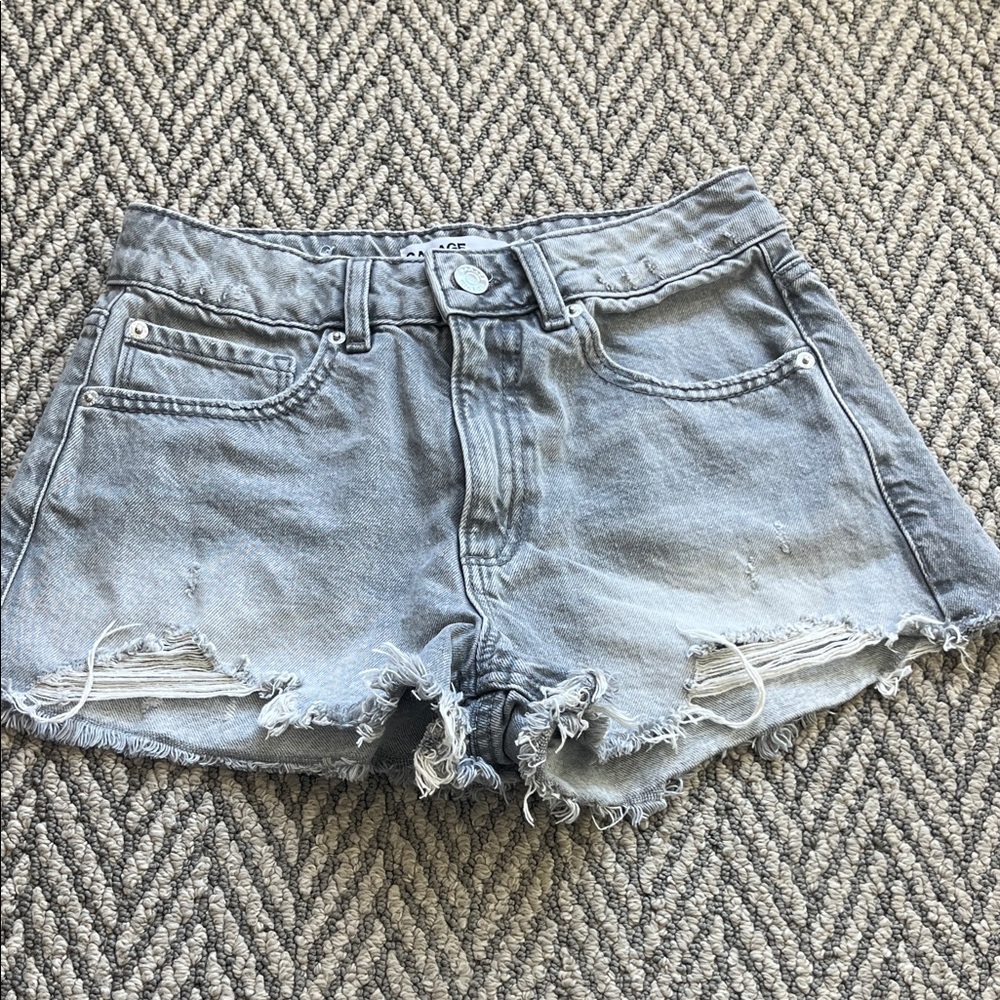 Garage grey festival Denim Shorts (never worn)
